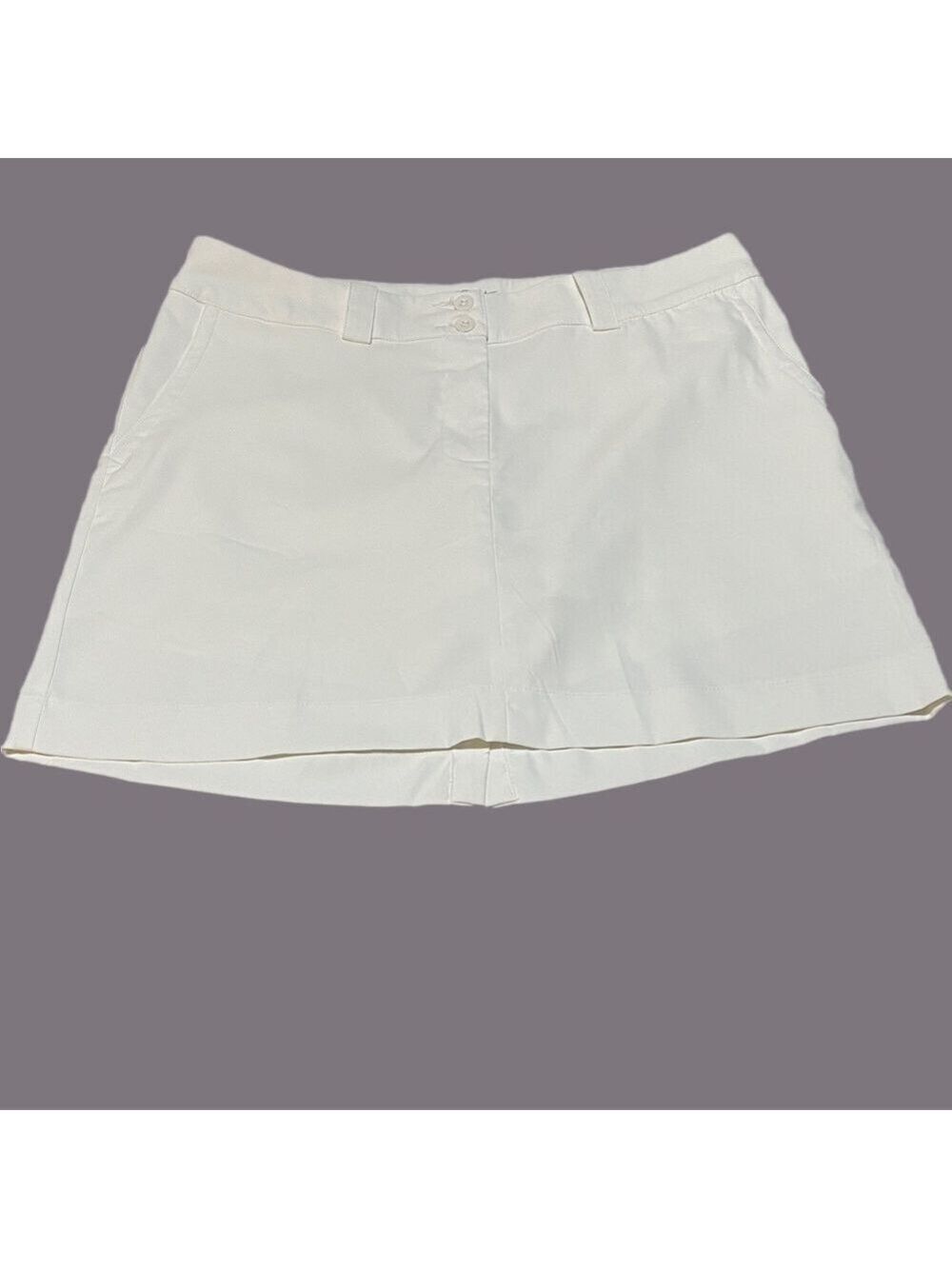 Nike Women's White Golf Skort - Classic Active Skort Sz 10/Medium